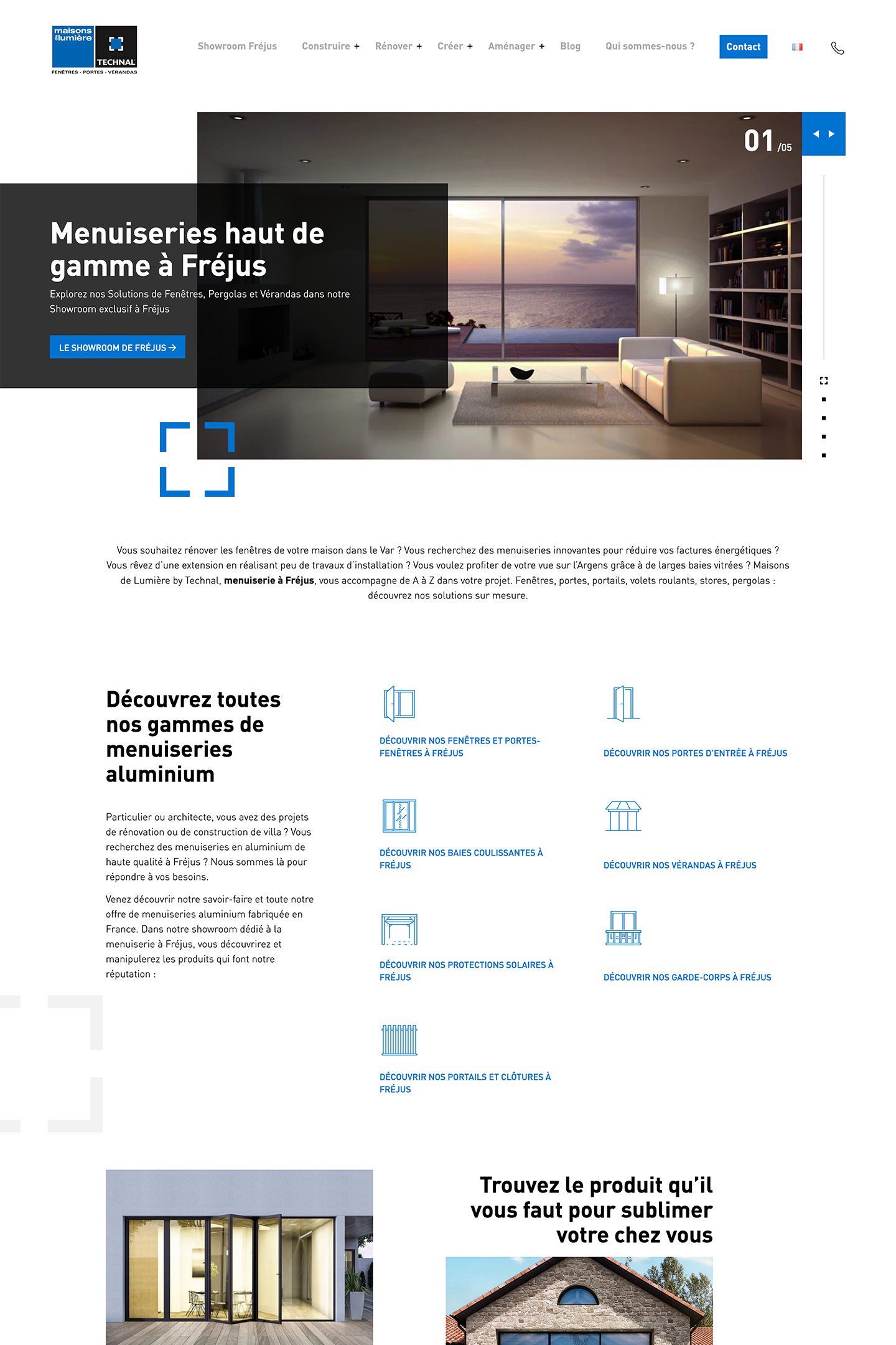Capture du site Naltech réalisé par l'Agence KN