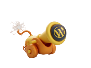 Illustration 3D d'un canon pour marketing